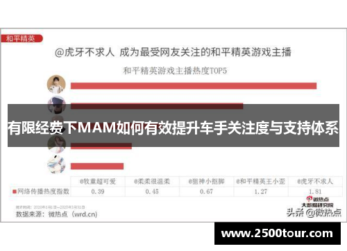有限经费下MAM如何有效提升车手关注度与支持体系